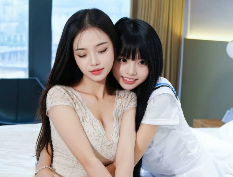 小奶娇私房性感姐妹花原色连衣短裙秀曼妙身姿撩人绝美写真-流浪吧欢乐园